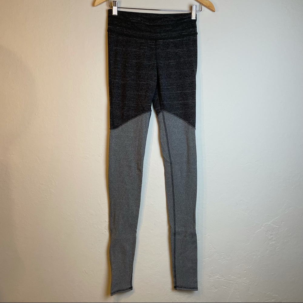fp movement evolution leggings grey color way, high rise waist ribbed le…